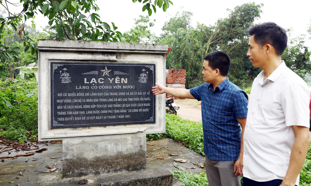 Về Lạc Yên, làng có công với nước